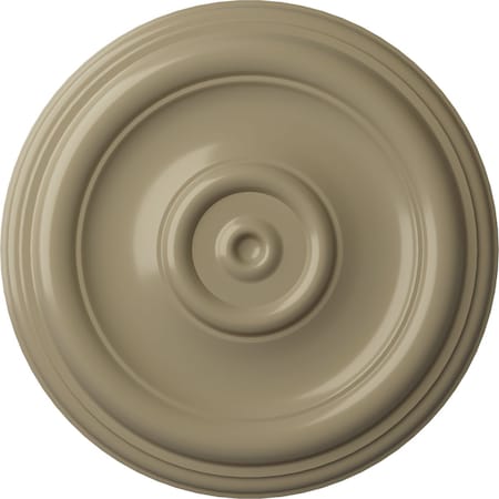 Ekena Millwork Traditional Ceiling Medallion (Fits Canopies up to 2 3/4"), Hand-Painted Gobi Desert, 12"OD x 1"P CM12TRGDF
